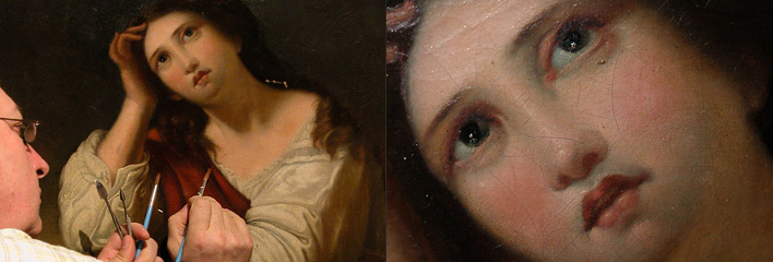 Painting Restoration and Conservation by Seattle and Bellevue Grashe Fine Art Restorers.