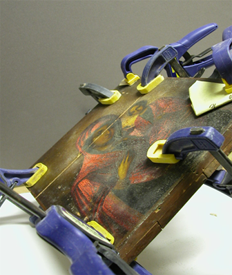 Grashe Seattle and Bellevue Fine Art Restorers. Rare and interesting cases of antique restoration: Mother of God of Kazan Russian Icon 19 Century, Icon and Silver Oklad, Circa 1855