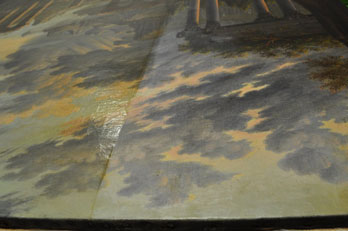 Grashe Seattle and Bellevue Fine Art Restorers. Rare and interesting cases of antique restoration: Roman Scene with Monks - Italian School