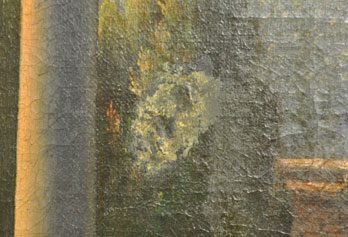 Grashe Seattle and Bellevue Fine Art Restorers. Rare and interesting cases of antique restoration: Roman Scene with Monks - Italian School