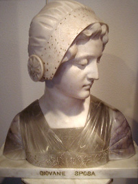Grashe Seattle and Bellevue Fine Art Restorers. Art for sale: Marble ''Alabaster Bust on Marble Stand'' by Giovane Sposa (Italian) c.1820. Grashe Seattle and Bellevue Fine Art Restorers. Art for sale: Marble ''Alabaster Bust on Marble Stand'' by Giovane Sposa (Italian) c.1820.