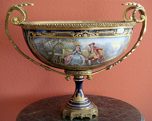 Grashe Seattle and Bellevue Fine Art Restorers. Art for sale: Sevres Vase With Bronze Ormolu. Grashe Seattle and Bellevue Fine Art Restorers. Art for sale: Sevres Vase With Bronze Ormolu.